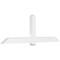 Ekena Millwork Eugene Architectural Grade PVC Gable Bracket, 96"W x 32"H x 4"D x 6"F, 8/12 Pitch GBP096X32X0406EUG00 - alternate 1